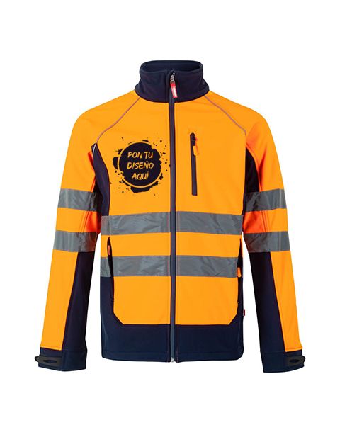 CAZADORA SOFTSHELL BICOLOR VELILLA PERSONALIZADA Ropa laboral personalizada